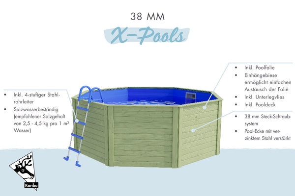 Massivholzpool Modell 0X