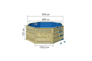 Massivholzpool Modell 0X