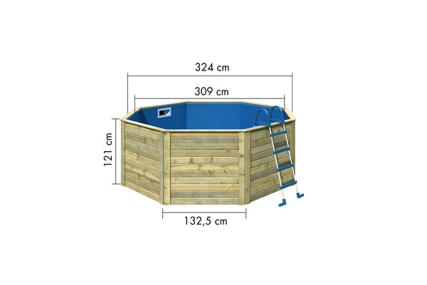Massivholzpool Modell 0X
