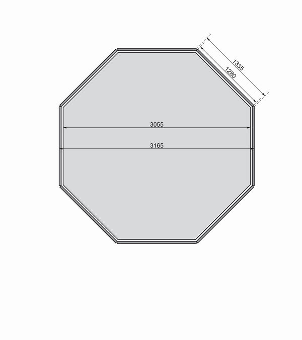 Massivholzpool Modell 0X