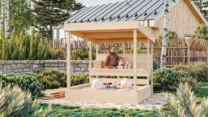 Sandkiste Max Kinderspielgerät, naturbelassen