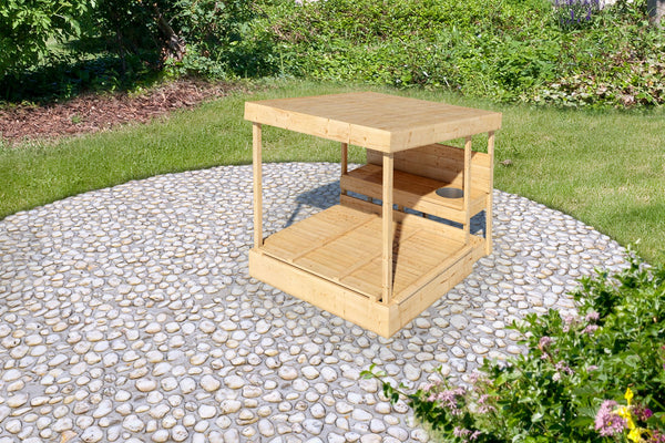 Sandkiste Max Kinderspielgerät, naturbelassen