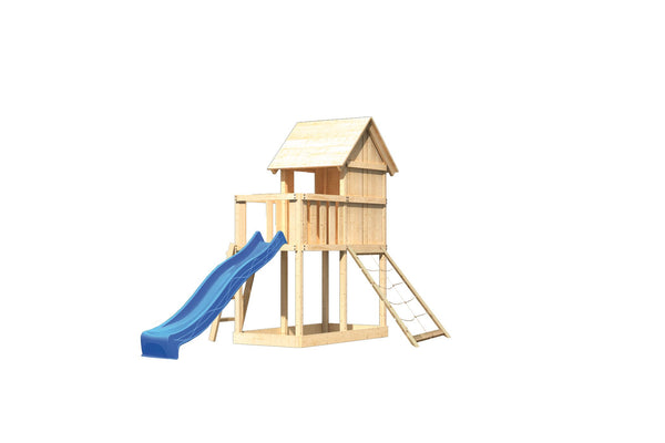 Kinderspielhaus Frieda SET Kinderspielgerät, naturbelassen, mit