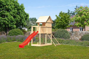 Kinderspielhaus Frieda SET Kinderspielgerät, naturbelassen, mit