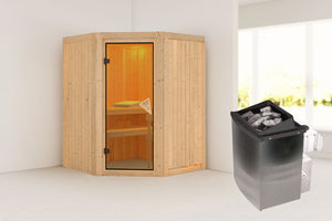 Sauna Larin Systemsauna, Eckeinstieg