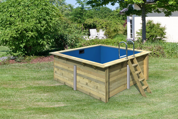 Massivholzpool Rechteck 1