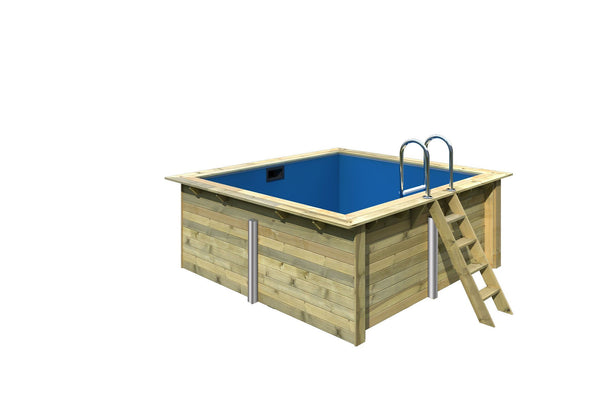 Massivholzpool Rechteck 1