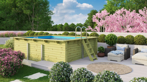 Massivholzpool Rechteck 2