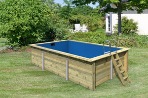 Massivholzpool Rechteck 3