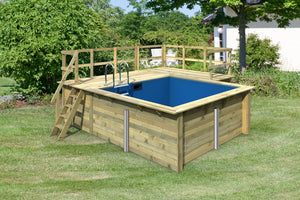 Massivholzpool Rechteck 1