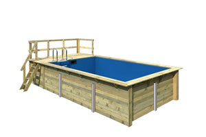Massivholzpool Rechteck 3