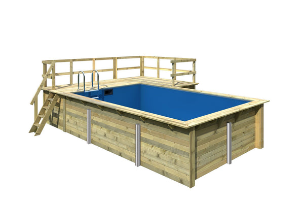 Massivholzpool Rechteck 3