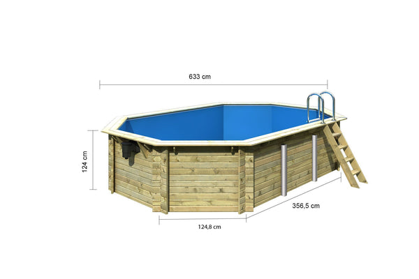 Massivholzpool Modell 4