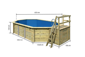 Massivholzpool Modell 4