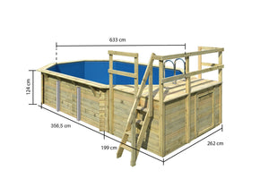 Massivholzpool Modell 4