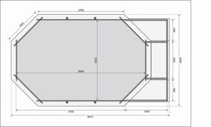 Massivholzpool Modell 4