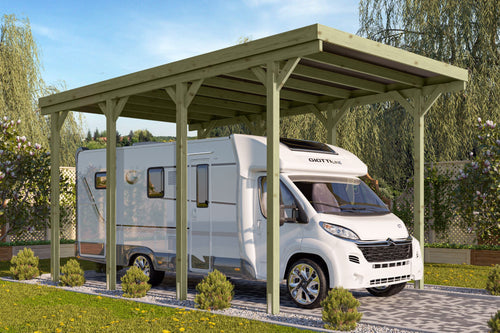 Caravan Carport kesseldruckimprägniert, ohne Zubehör