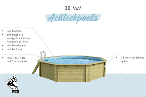 Massivholzpool Modell 3A