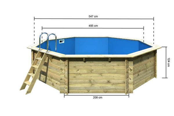 Massivholzpool Modell 3A