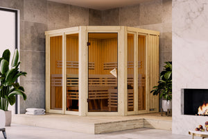 Sauna Airi Systemsauna, Eckeinstieg
