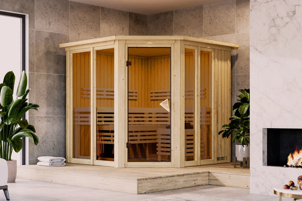 Sauna Airi Systemsauna, Eckeinstieg