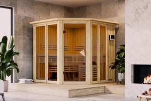 Sauna Airi Systemsauna, Eckeinstieg