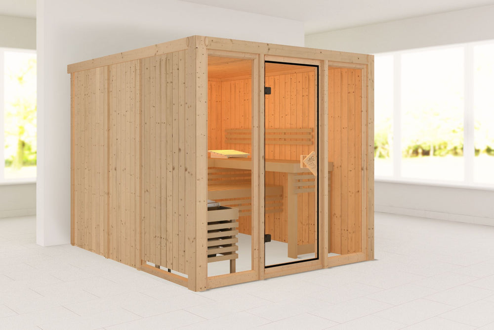Sauna Askja Systemsauna, Fronteinstieg