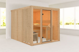 Sauna Askja Systemsauna, Fronteinstieg