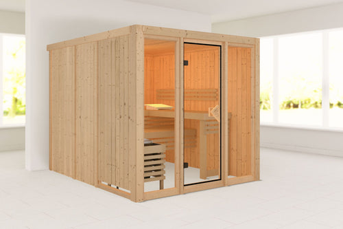 Sauna Askja Systemsauna, Fronteinstieg