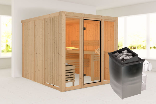 Sauna Askja Systemsauna, Fronteinstieg