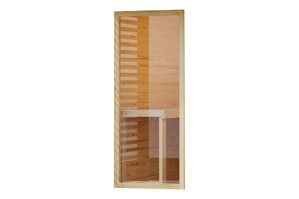 Saunafenster 38 x 1906 x 815 mm Klarglas naturbelassen