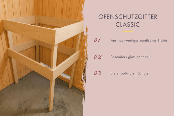 Fasssauna Quadro 1 Plus Fasssauna, naturbelassen
