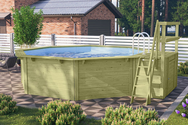Massivholzpool Modell 2X
