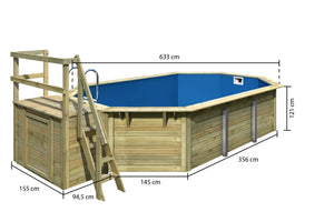 Massivholzpool Modell 4X