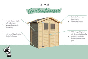 Gartenhaus Dahme 2 Gartenhaus, naturbelassen, ohne Zubehör