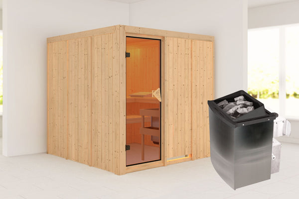 Sauna Rodin Systemsauna, Fronteinstieg