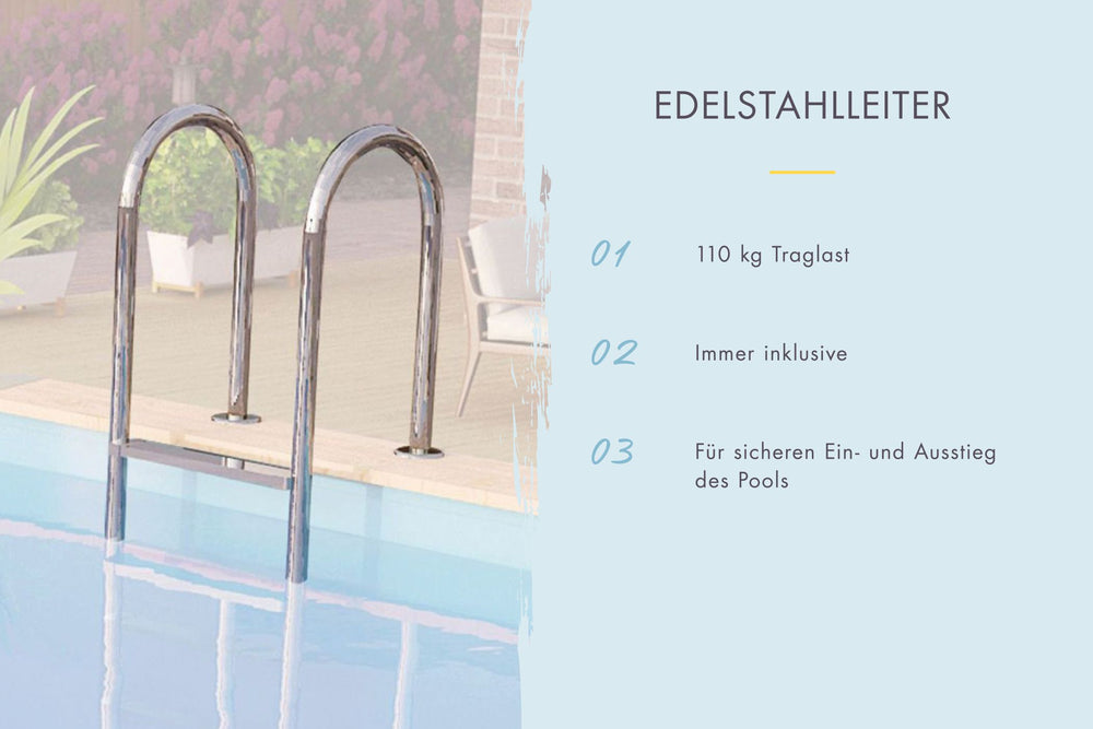 Edelstahlleiter Tragkraft 110kg
