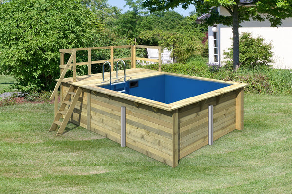 Massivholzpool Rechteck 1