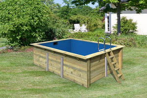Massivholzpool Rechteck 2