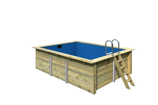 Massivholzpool Rechteck 2