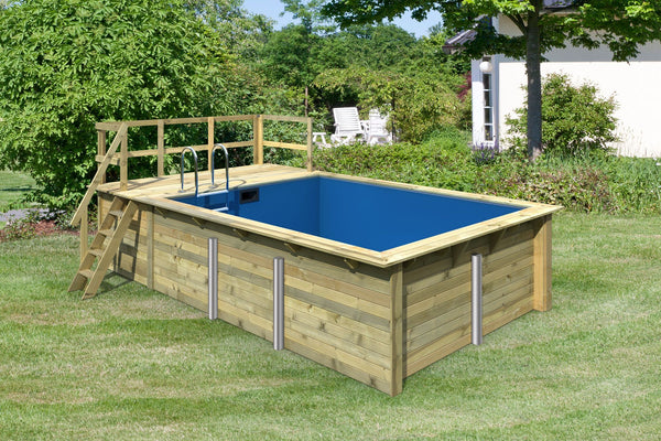 Massivholzpool Rechteck 2