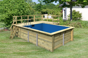 Massivholzpool Rechteck 2