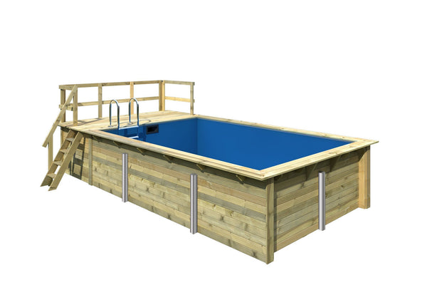 Massivholzpool Rechteck 3