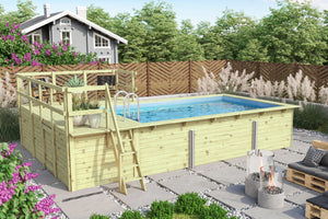 Massivholzpool Rechteck 3