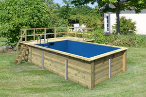 Massivholzpool Rechteck 3