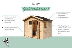 Gartenhaus Dalin 1 Gartenhaus, naturbelassen, ohne Zubehör