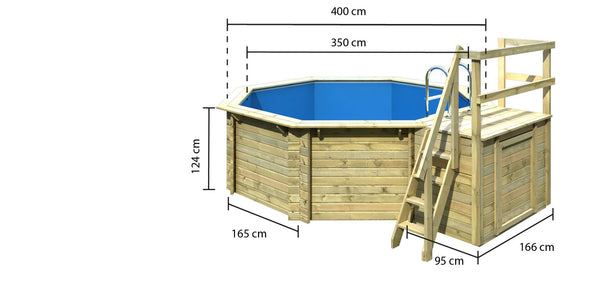 Massivholzpool Modell 1
