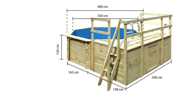 Massivholzpool Modell 1