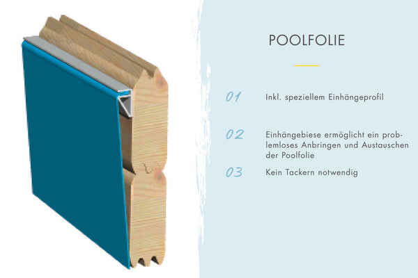 Massivholzpool Modell 1