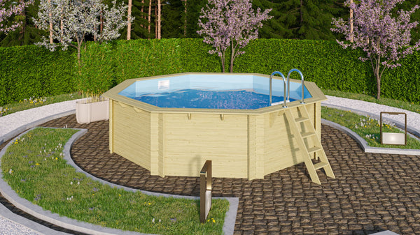Massivholzpool Modell 2